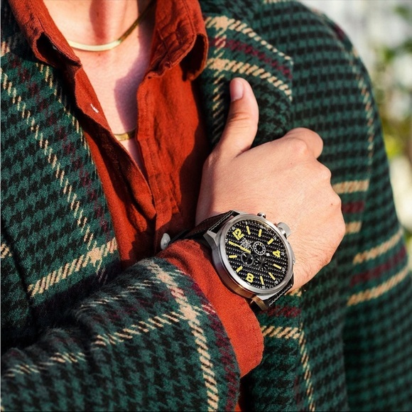 Men’s Ta2Time Piece Luxury Carbon Fiber Gentleman Classic Sport Watch Christmas - Picture 1 of 9